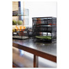 Onyx Three Drawer Hospitality Organizer, 7 Compartments, 11.5 x 8.25 x 8.25, Black