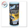 Pro Shop Towels, Heavy Duty, 1-Ply, 10.4 x 11, Blue, 12 Rolls/Carton