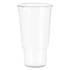 Ultra Clear Pedestal Pet Cups, 32 Oz, Plastic, Clear, 25/Bag, 20 Bags/Carton