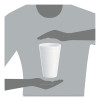 Foam Drink Cups, 32 Oz., White, 25/Bag, 20 Bags/Carton
