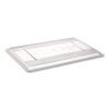 Food/Tote Box Lids, 26 x 18, Clear, Plastic