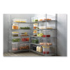 Food/Tote Boxes, 5 Gal, 26 x 18 x 3.5, Clear, Plastic