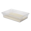 Food/Tote Boxes, 8.5 Gal, 26 x 18 x 6, Clear, Plastic