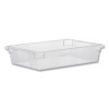 Food/Tote Boxes, 8.5 Gal, 26 x 18 x 6, Clear, Plastic