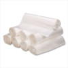 Linear Low-Density Can Liners, 33 Gal, 0.63 Mil, 33" x 39", Clear, 25 Bags/Roll, 10 Rolls/Carton