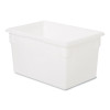 Food/Tote Boxes, 21.5 Gal, 26 x 18 x 15, White, Plastic