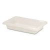 Food/Tote Boxes, 2 Gal, 18 x 12 x 3.5, White, Plastic