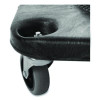 Brute Container Square Dolly, 300 Lb Capacity, 17.25 x 6.25, Black