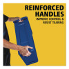 Slim Jim Plastic Recycling Container With Venting Channels, 23 Gal, Plastic,  Blue