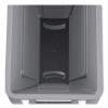 Slim Jim With Venting Channels, 23 Gal, Plastic, Gray
