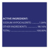 Cloroxpro Clean-Up Disinfectant Cleaner With Bleach, 128 Oz Refill Bottle, 4/Carton
