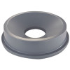 Round Brute Funnel Top Receptacle, For 32-Gallon Containers, 22.38" Diameter x 5h, Gray