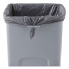 Untouchable Square Waste Receptacle, 23 Gal, Plastic, Gray
