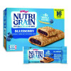 Nutri-Grain Soft Baked Breakfast Bars, Blueberry, Indv Wrapped 1.3 Oz Bar, 16/Box