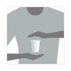 Single-Sided Poly Paper Hot Cups, 10 Oz, White, 50/Sleeve, 20 Sleeves/Carton