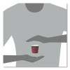 Single-Sided Poly Paper Hot Cups, 4 Oz, Bistro Design, 50/Pack, 20 Packs/Carton