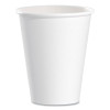 Single-Sided Poly Paper Hot Cups, 8 Oz, White, 50/Bag, 20 Bags/Carton