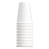 Single-Sided Poly Paper Hot Cups, 8 Oz, White, 50/Bag, 20 Bags/Carton