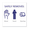 Body Fluid Spill Kit, 4.5" x 11.88" x 11.5", One Clamshell Case With 2 Single Use Refills/Carton