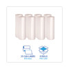 High-Density Can Liners, 60 Gal, 11 Mic, 38" x 58", Natural, Perforated Roll, 25 Bags/Roll, 8 Rolls/Carton