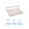 High-Density Can Liners, 60 Gal, 11 Mic, 38" x 58", Natural, Perforated Roll, 25 Bags/Roll, 8 Rolls/Carton