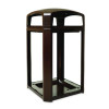 Landmark Series Classic Dome Top Container, 50 Gal, Plastic, Sable