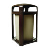 Landmark Series Classic Dome Top Container, 50 Gal, Plastic, Sable