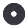 Stripping Floor Pads, 13" Diameter, Black, 5/Carton