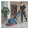 Buffing Floor Pads, 13" Diameter, Red, 5/Carton
