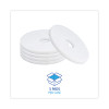 Polishing Floor Pads, 14" Diameter, White, 5/Carton