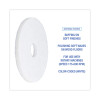 Polishing Floor Pads, 14" Diameter, White, 5/Carton