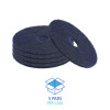 Stripping Floor Pads, 15" Diameter, Black, 5/Carton