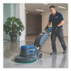 Heavy-Duty Scrubbing Floor Pads, 17" Diameter, Green, 5/Carton