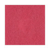 Buffing Floor Pads, 17" Diameter, Red, 5/Carton