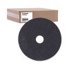 Stripping Floor Pads, 18" Diameter, Black, 5/Carton