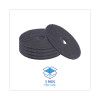 Stripping Floor Pads, 19" Diameter, Black, 5/Carton