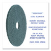 Heavy-Duty Scrubbing Floor Pads, 19" Diameter, Green, 5/Carton