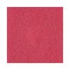 Buffing Floor Pads, 19" Diameter, Red, 5/Carton