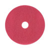 Buffing Floor Pads, 19" Diameter, Red, 5/Carton