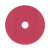 Buffing Floor Pads, 19" Diameter, Red, 5/Carton