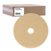 Burnishing Floor Pads, 19" Diameter, Tan, 5/Carton