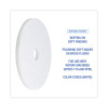 Polishing Floor Pads, 19" Diameter, White, 5/Carton