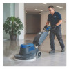 Polishing Floor Pads, 19" Diameter, White, 5/Carton