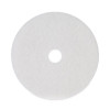 Polishing Floor Pads, 19" Diameter, White, 5/Carton