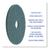 Heavy-Duty Scrubbing Floor Pads, 20" Diameter, Green, 5/Carton