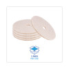 Natural Hog Hair Burnishing Floor Pads, 20" Diameter, Tan, 5/Carton