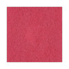 Buffing Floor Pads, 20" Diameter, Red, 5/Carton