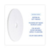 Polishing Floor Pads, 20" Diameter, White, 5/Carton