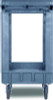 Two-Shelf Utility Cart, Plastic, 2 Shelves, 500 Lb Capacity, 17.25" x 40" x 33.5", Gray