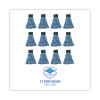 Mop Head, Premium Standard Head, Cotton/Synthetic Fiber, Medium, Blue, 12/Carton